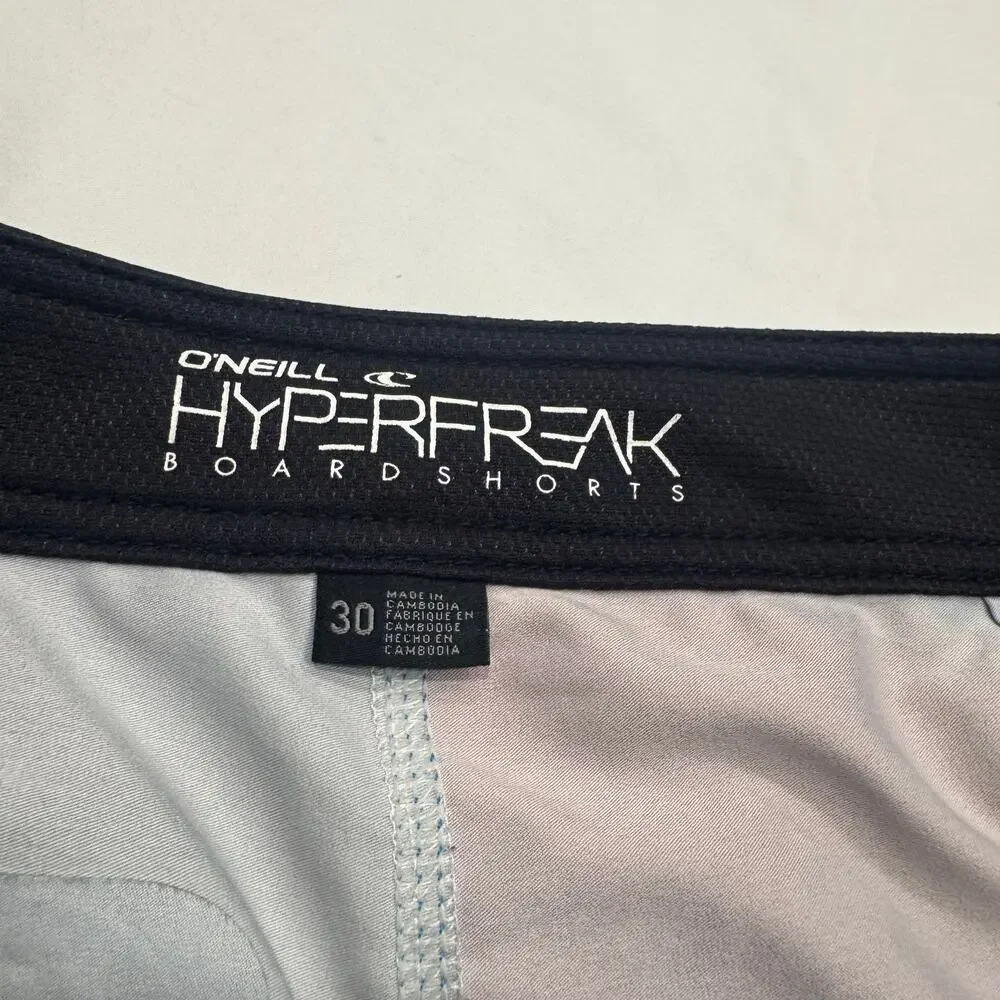 O’Neill‎ Hyperfreak Boardshorts Swim Shorts Men's Size 30 Blue Red Colorblock
